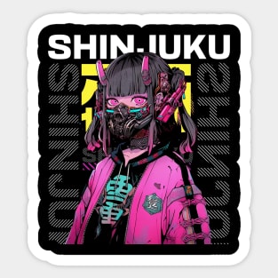 Shinjuku Girl Sticker